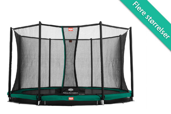 Berg Favorit nedgravnings trampolin med komfort sikkerhedsnet - 380 cm