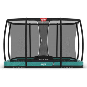 Berg Ultim Champion 330x220 cm i grøn InGround med Deluxe sikkerhedsnet