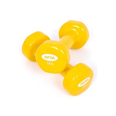 Håndvægte 1 kg - 2 stk. - Træningsredskab