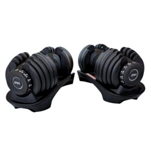 Justerbare Håndvægte / Frivægte Sæt (2 stk) - Dumbells - Dumbbells - Sæt med 15 Vægtindstillinger fra 2,5 kg til 24 kg