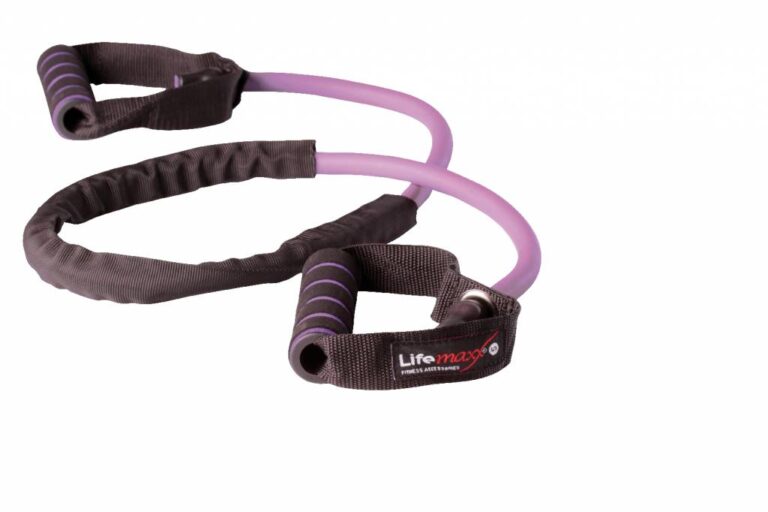 LMX. Training Tube Træningselastik Level 5 Purple træningselastik med håndtag 122 cm