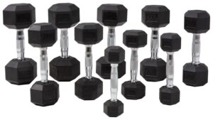 Master Fitness Hexagon Håndvægte Håndvægtsæt 1-10 kg Sort