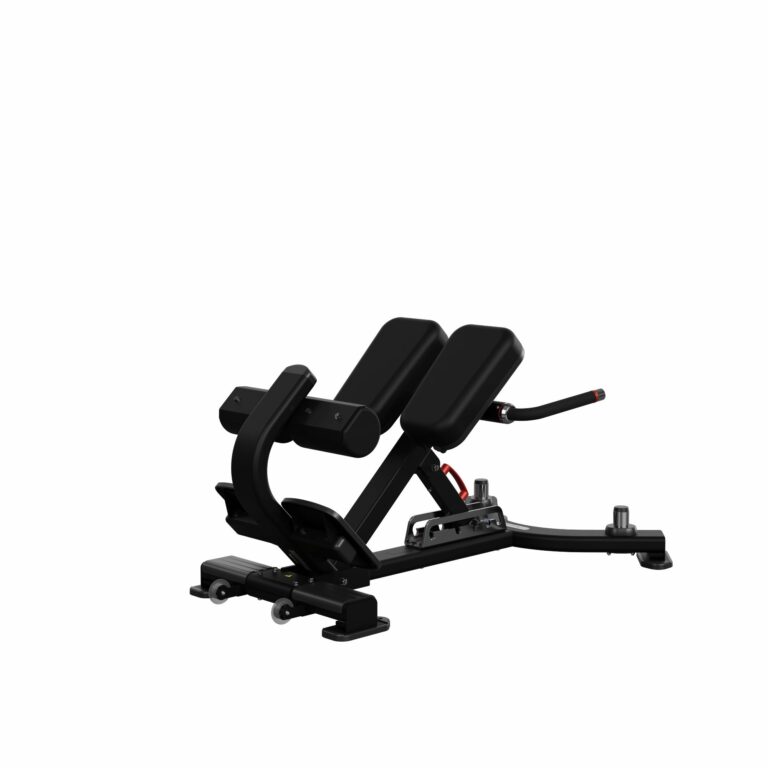 Naut. Insp. 45 Back Extension rygbænk sort 135×86×79 cm