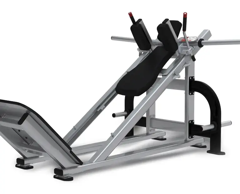 Nautilus Plate Loaded Hack Squat Sølv