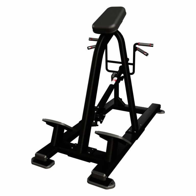Nautilus Plate Loaded Incline Lever Row rygmaskine med dual grip, plate loaded design og kompakt konstruktion 183x86x124 cm