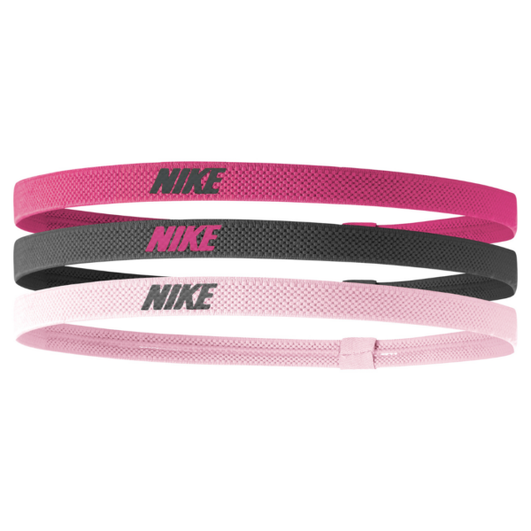 Nike Elastic Headbands 2.0 3-Pack Spark/Gridiron/Pink