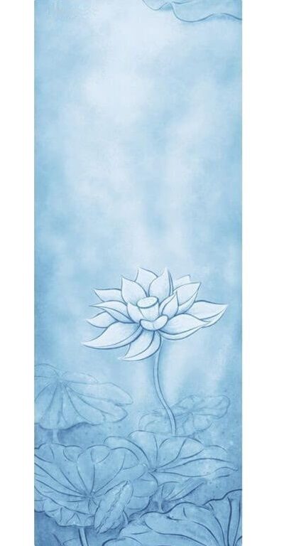 Odin Bohemian Blue Lotus Yogamåtte 0,8cm