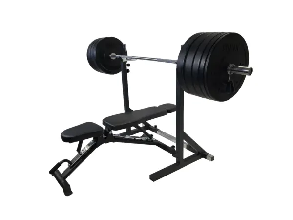 SQ&SN Styrkesæt 150 kg m. Bænk & Squat Rack