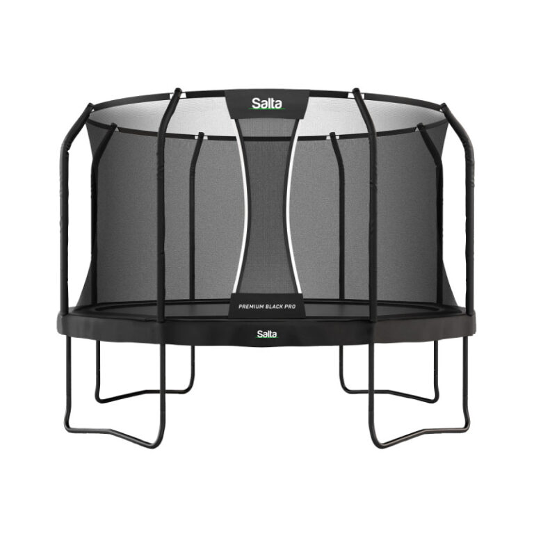 Salta Premium Black Pro trampolin inkl. sikkerhedsnet Ø380 cm - Sort