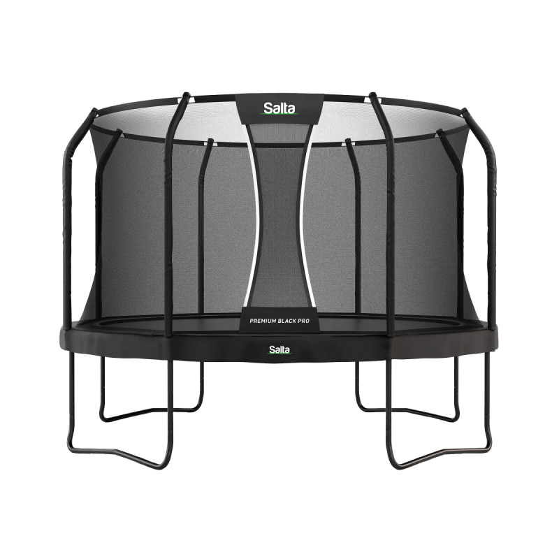 Salta Premium Black Pro trampolin inkl. sikkerhedsnet Ø380 cm - Sort