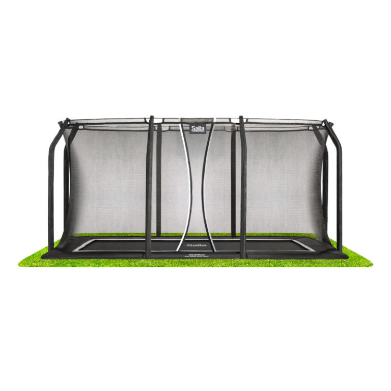 Salta Royal Baseground trampolin - 396 x 244 cm - Inkl. sikkerhedsnet - Sort