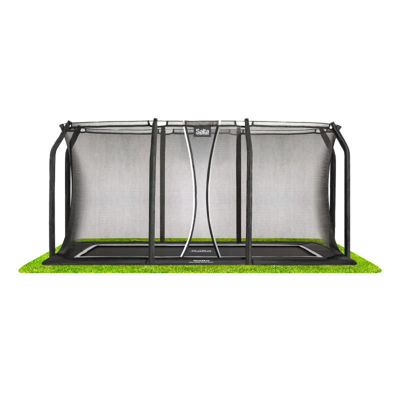 Salta Royal Baseground trampolin - 396 x 244 cm - Inkl. sikkerhedsnet - Sort