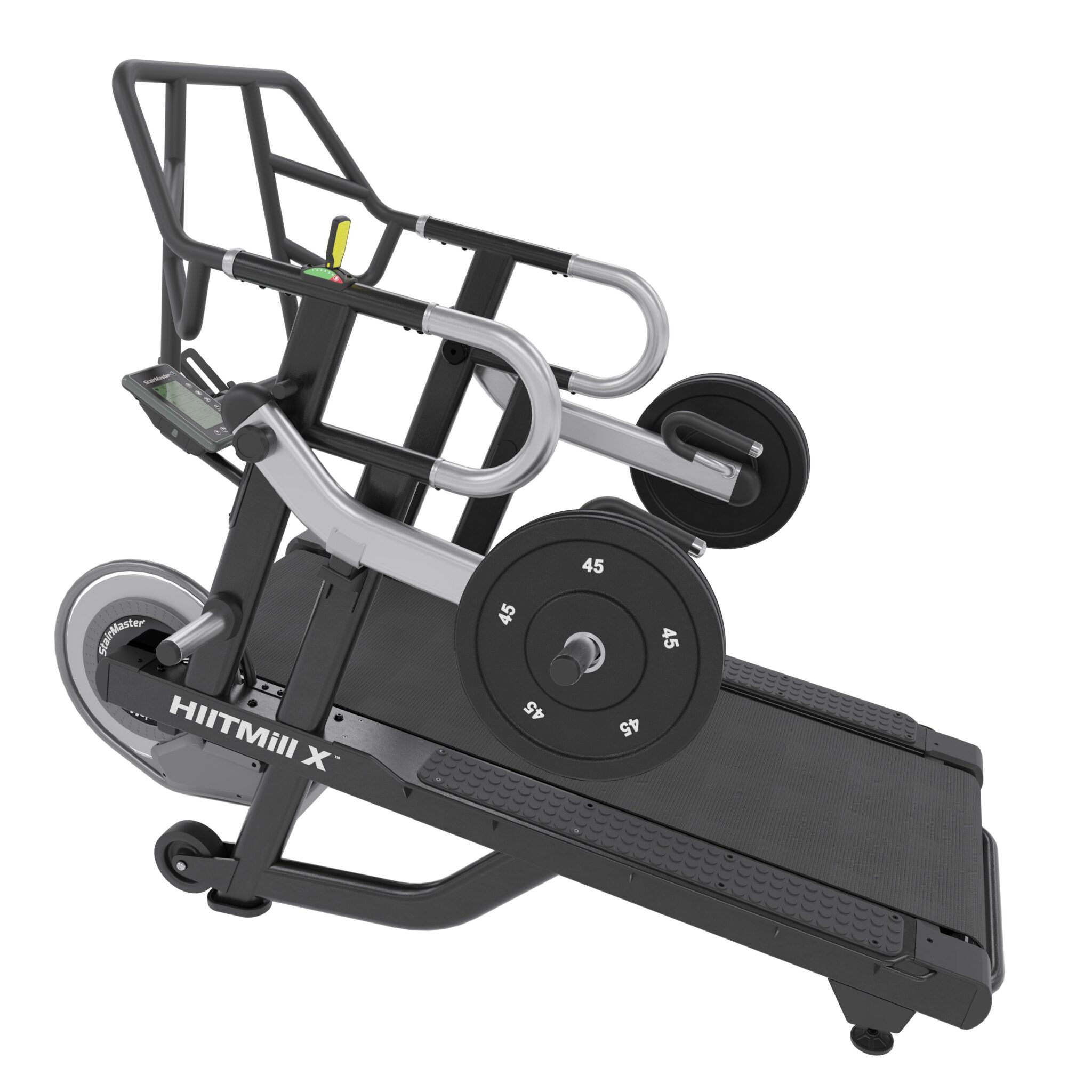 StairMaster HIITMill X - Demo løbebånd uden motor, 195 kg, sort/silver til intensiv cardio