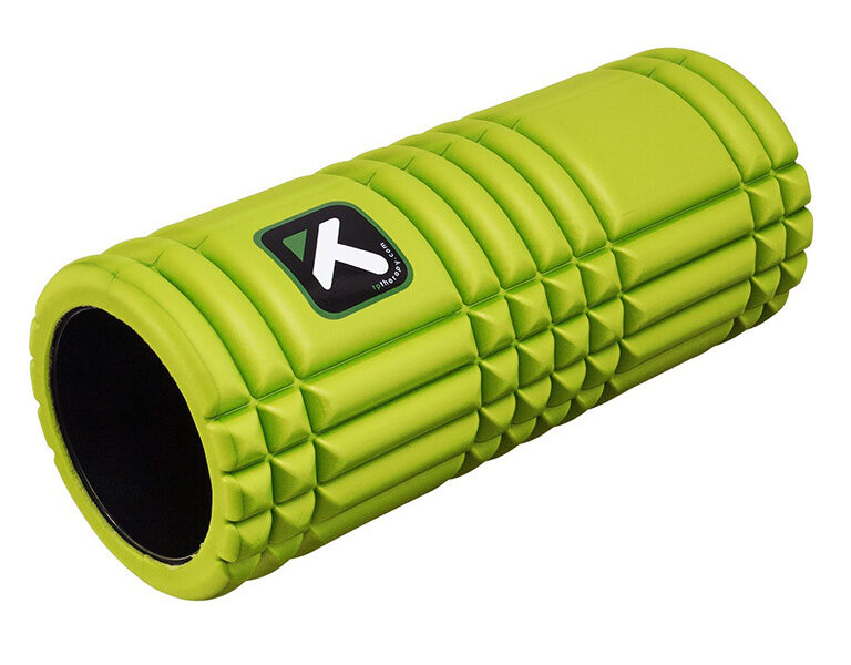 The GRID foamroller (Lime - 30 x 14 cm)