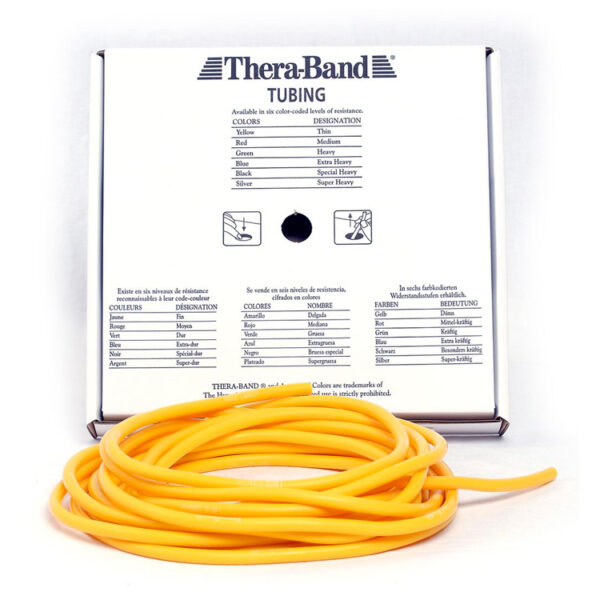 Thera-Band Tubing Level 1 Let Træningselastik Gul 30,5m