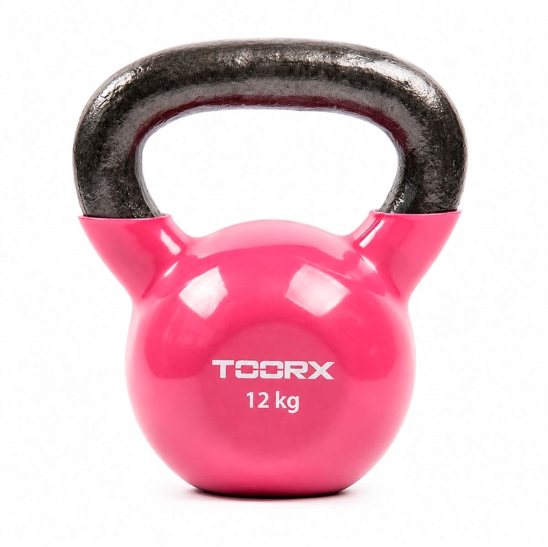 Toorx Vinyl Kettlebell - 12 kg - Rød