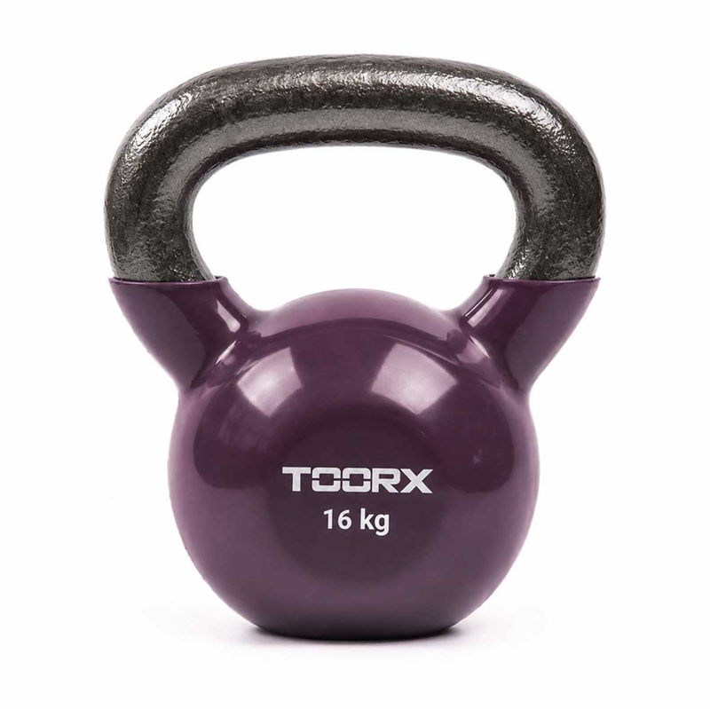 Toorx Vinyl Kettlebell - 16 kg - Lilla