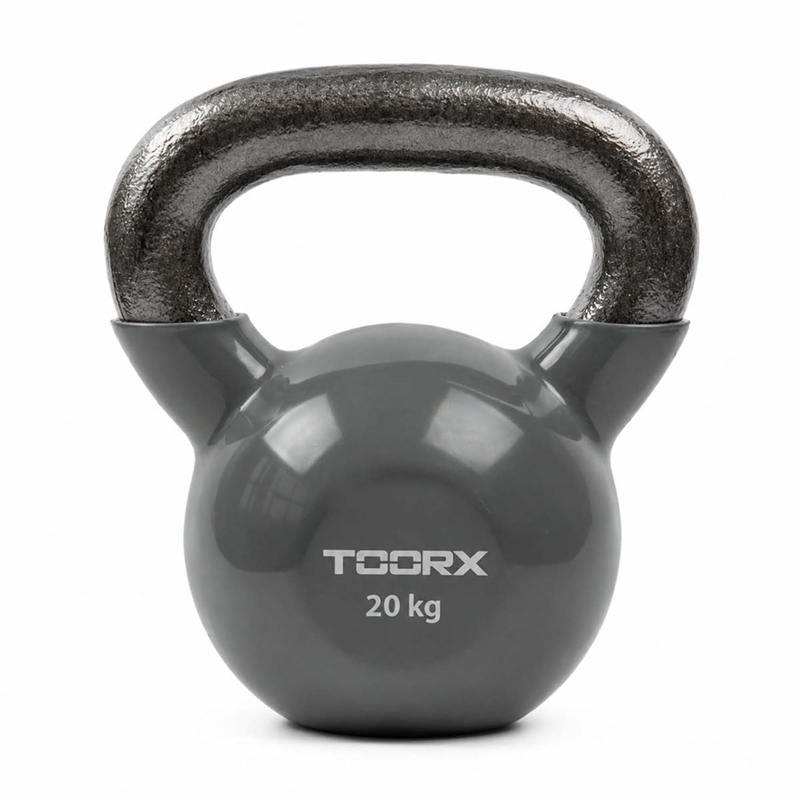Toorx Vinyl Kettlebell - 20 kg - Grå