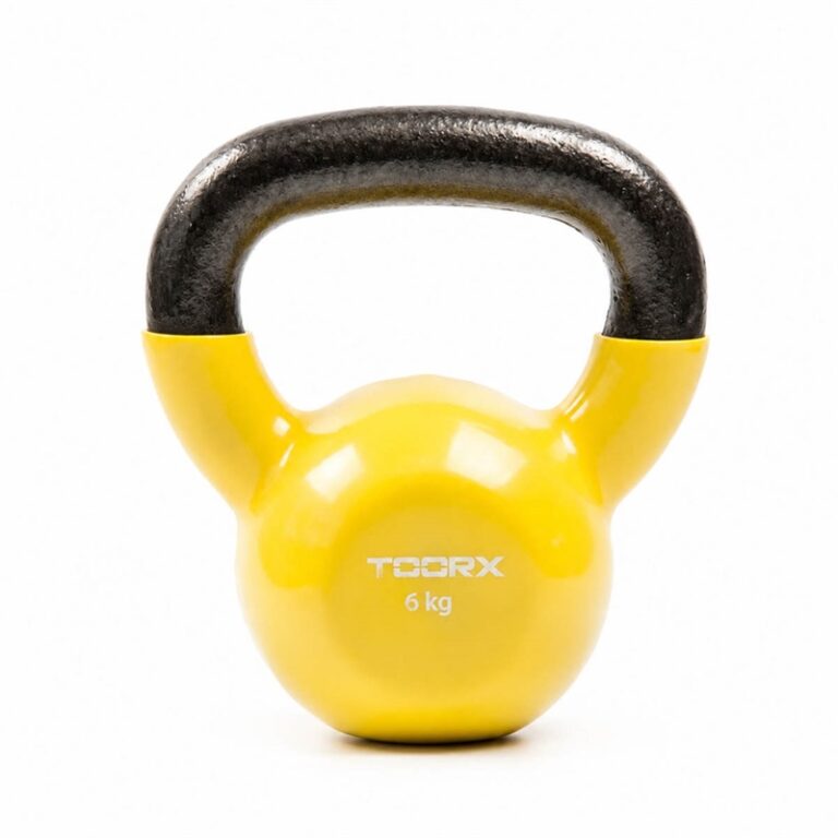 Toorx Vinyl Kettlebell - 6 kg - Gul