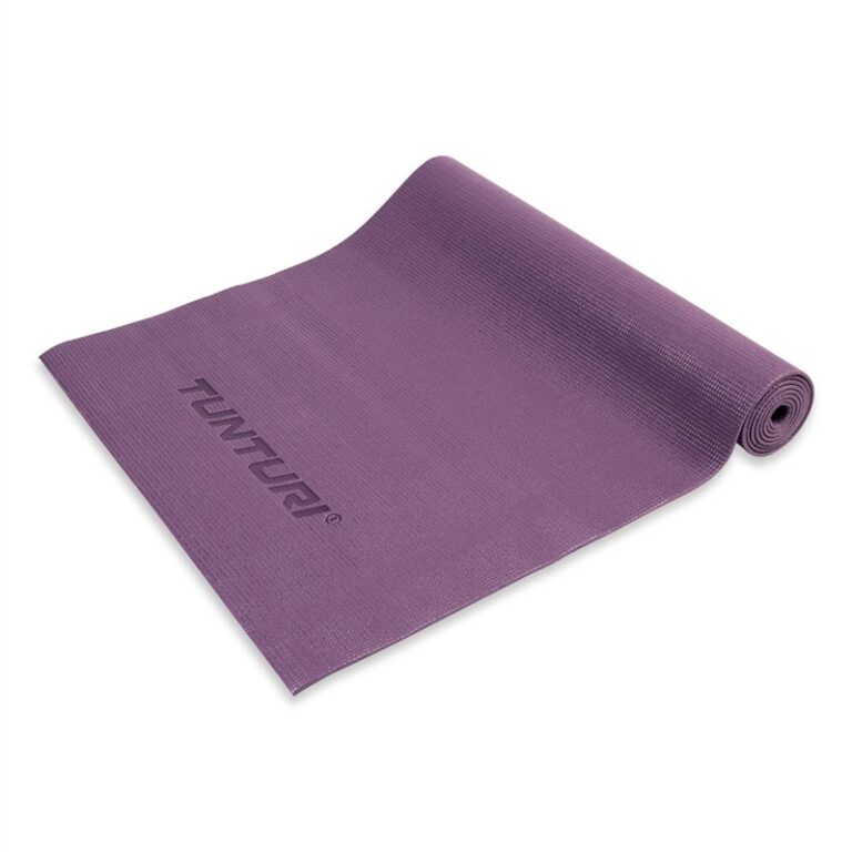 Tunturi 4 mm PVC Yogamåtte - Lilla