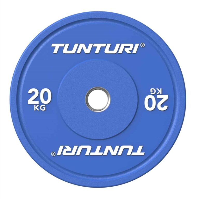 Tunturi Platinum Blue Bumperplate - 20 kg