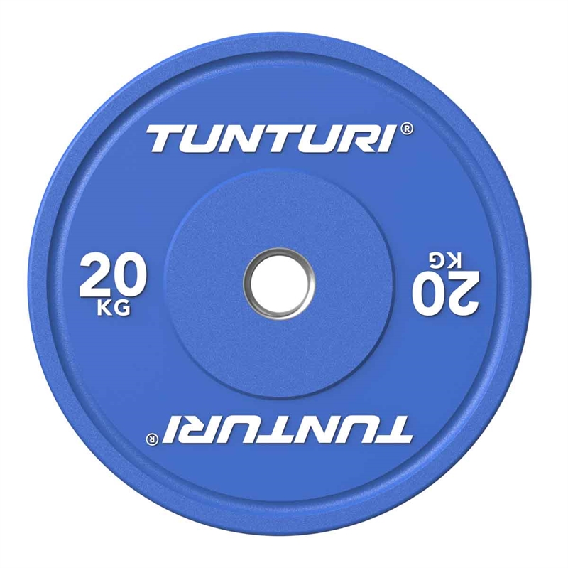 Tunturi Platinum Blue Bumperplate - 20 kg