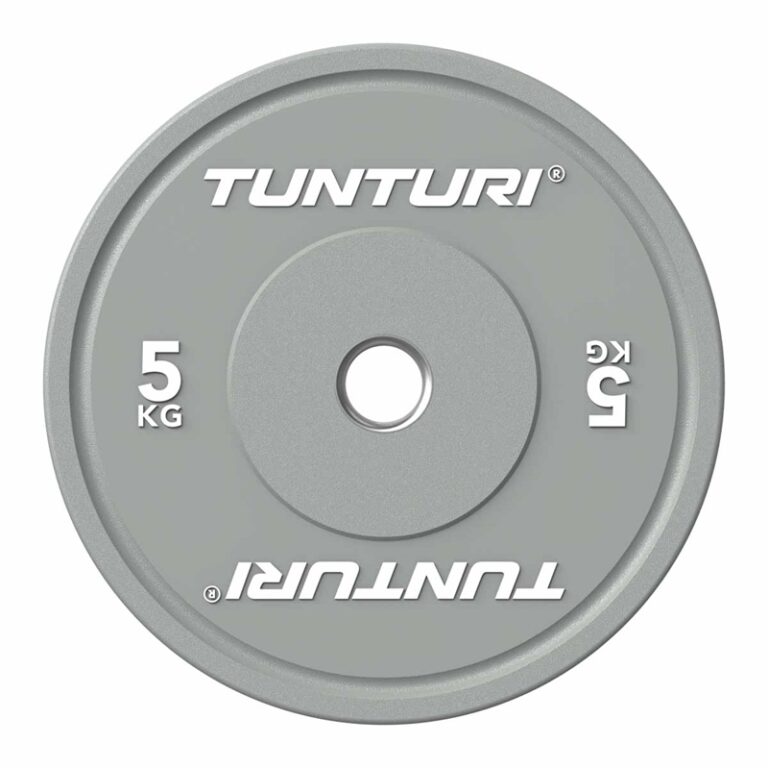 Tunturi Platinum Grey Bumperplate - 5 kg