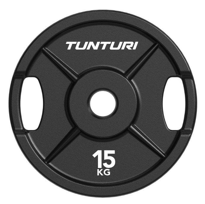 Tunturi Platinum Støbejern Vægtskive - 15 kgÂ
