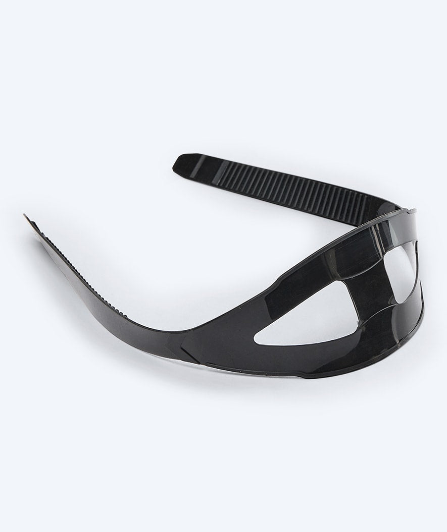 Watery 02 silikone elastik til dykkermasker - Sort - Stropper til dykkermasker