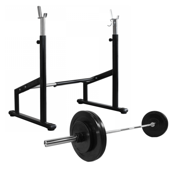 cPro9 Pro Squat Rack + Vægte & Vægtstang (50kg)